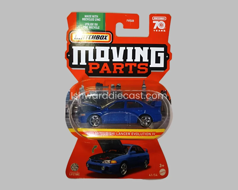 Matchbox Moving Parts Series 1996 Mitsubishi Lancer Evolution IV